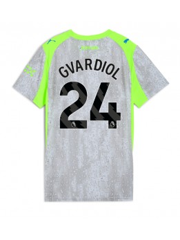 Billige Manchester City Josko Gvardiol #24 Tredjedrakt Dame 2025-26 Kortermet